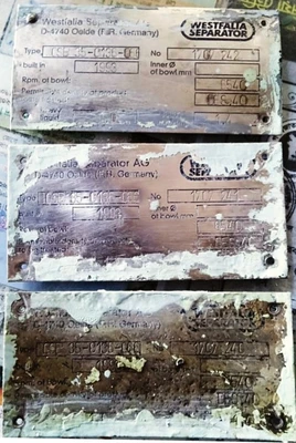 (3) Westfalia OSB 35-0136-066 oil purifiers, SS.