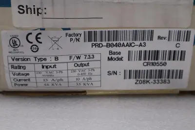 DANAHER MOTION KOLLMORGEN CR10550 / CR10550-2G206C SERVO DRIVE NEW IN BOX #H45