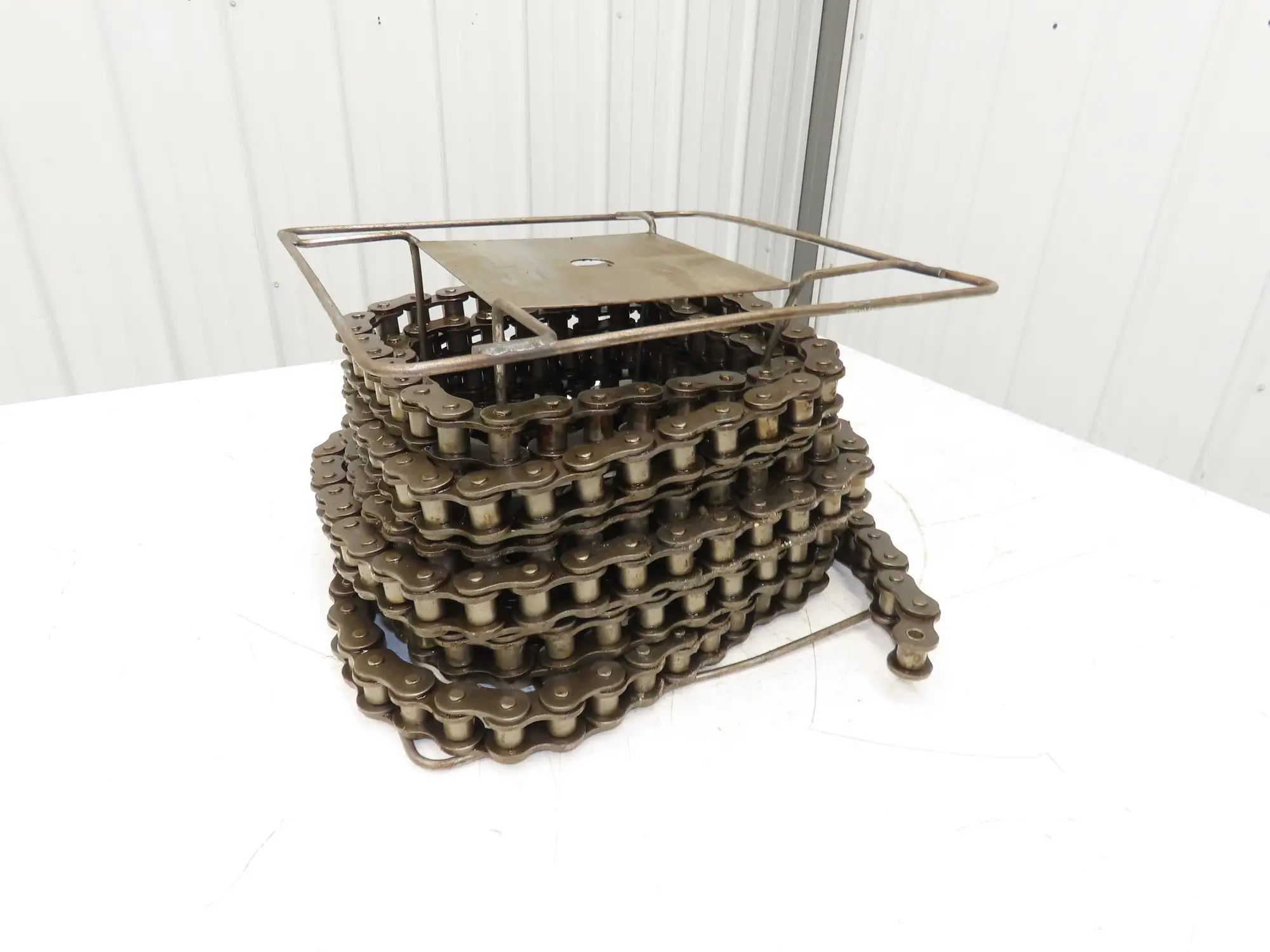 RS100 Roller Chain 1 Strand 1.250" Pitch 3/4" Rollers Large Reel 36 Feet Length