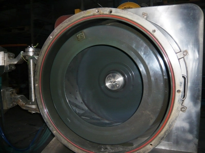 ZVU OPH 630 EFHN peeler centrifuge, rubber-lined SS.