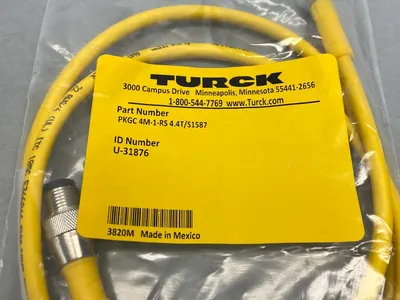 PKGC 4M-1-RS 4.4T/S1587 | Turck  Double-Ended Cordset U-31876 - New