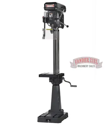 New | in-Stock DAKE SB-16 Heavy Duty & Sensitive Single Spindle Drills Michigan US | Vander Ziel Machinery Sales #480100