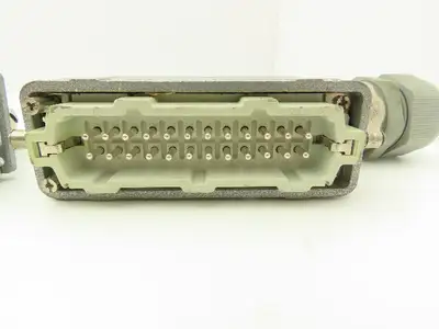 Phoenix Contact 24-Pin 16A Male Female Connector HC-KA Terminals Lot of 4