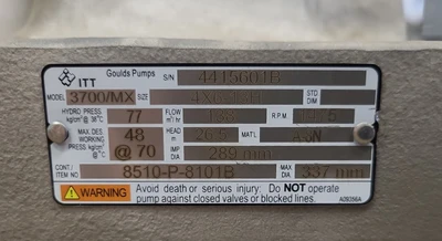 NEW GOULDS 3700 4X6-13H