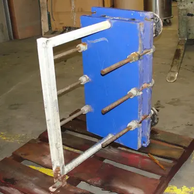 SPC6291  Heat Exchanger 40.26 sq.ft. Alfa Laval plate heat exchanger, Stainless Steel Contact Parts