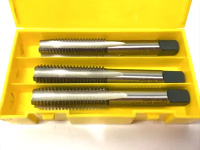 USED MARXMAN METRIC HSS TAP SET M14 X 2.0 D7 4-FLUTE ‎3-19/32″ OAL 3-PACK