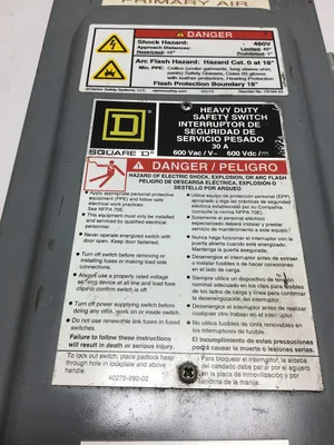 Square D HU361A Heavy Duty Safety Switch