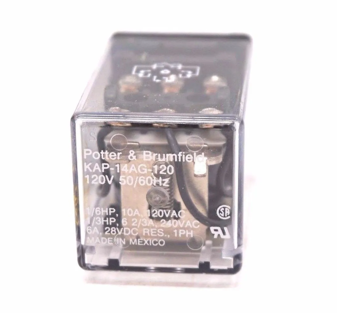 NEW POTTER & BRUMFIELD KAP-14AG-120 RELAY KAP14AG120