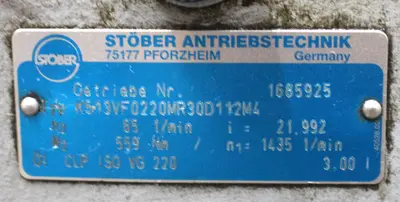 USED STOBER ANTRIEBSTECHNIK K5-13VF0220MR30D112M4