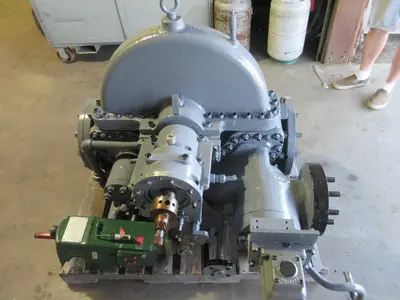 Westinghouse Steam Turbine w/ Woodward #PGPL-846jk governer, 955 RPM