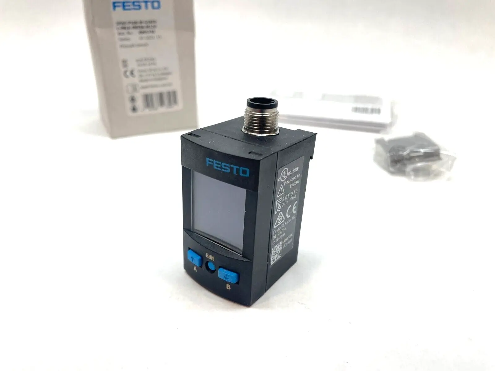 8001230 | Festo SPAU-P10R-W-G18FD-L-PNLK-PNVBA-M12U Pressure Sensor, IO-Link,  - New