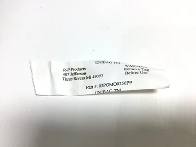 RPA 02POMO0250PP Fabri-Basket Replacement Bags Liquid Filter (5 BAGS/BX)