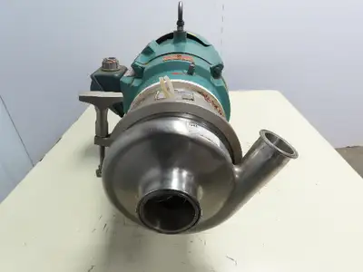 Tri-Clover Tri-Flo 3x2" Stainless Centrifugal Pump Semi-Open Imp 20Hp 3Ph 460V
