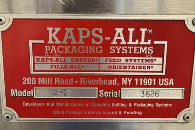 USED KAPS-ALL PACKAGING SYSTEMS A-2