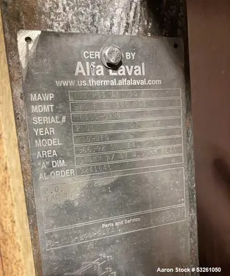 Used ALFA LAVAL M15-BFG Heat Exchangers Illinois US | Aaron Equipment #1241248