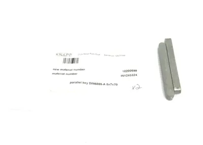 New | in-Stock Knapp Parallel Shaft Key DIN 6885 Form A 8x7x70 2-PACK Misc Fasteners Michigan US | Maverick Industrial Sales #1401217