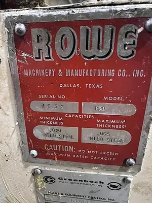 USED ROWE R20