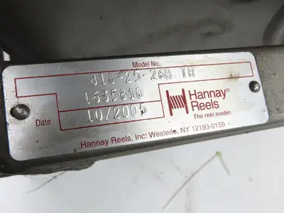 Hannay Reels 818-25-26B TR Retractable Industrial Air Hose Reel Lot Of 2