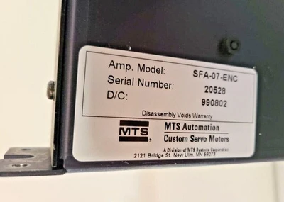 USED MTS ServoFlex SFA-07-ENC