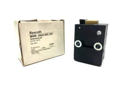 New | in-Stock Bosch Rexroth Pneumatic Damping Stop Gate Unit VE 2 Pump & Valve Parts Michigan US | Maverick Industrial Sales #1423226