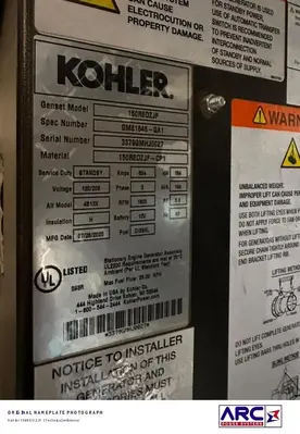 Used 2020 KOHLER 150REOZJF Diesel Generators California US | ARC Power Systems #1542346