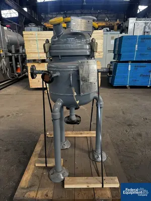 USED De Dietrich 10 Gal DeDietrich Glass Lined Reactor, 300/115#