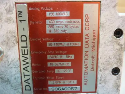 USED AUTOMATION DATAWELD-1