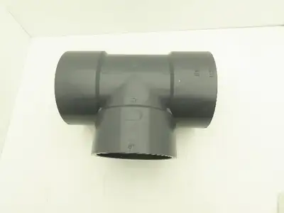 Ipex SCH 80  8" PVC Slip Tee Fitting Schedule 80 Gray ASTM D-2467