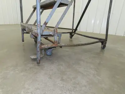 Cotterman 933701 Rolling Ladder 5 Step 10" Work Platform 50" Top Step 450lbs