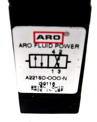NEW ARO FLUID POWER A-221-SD-000-N VALVE A221SD000N
