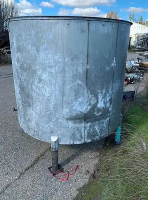 Tank, 650 Gallon, S/st, OT/CB, 60" x 56" #S743642