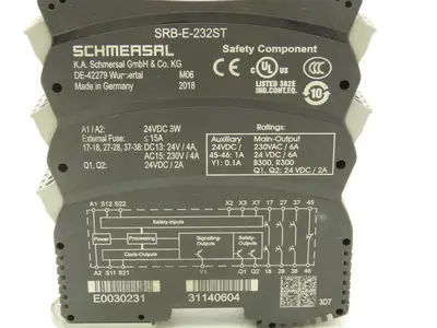 Schmersal SRB-E-232ST Safety Monitoring Module 24VDC 0-30Sec Drop-Out Delay