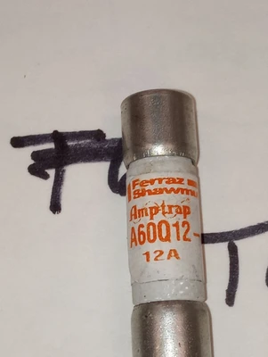 USED Ferraz Shawmut TRAP FUSE 10X38mm 600VAC 12A