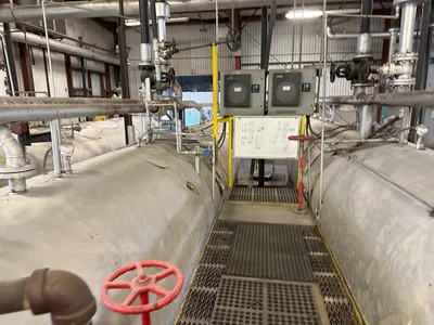 USED 1968 REID BOILER WORKS 60”X 40’ LONG DOUBLE DOOR