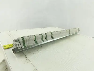Entrelec M4/6 DIN Rail Mount 80 Terminal Blocks/Strip 500V W/8 Grounds D4/6P