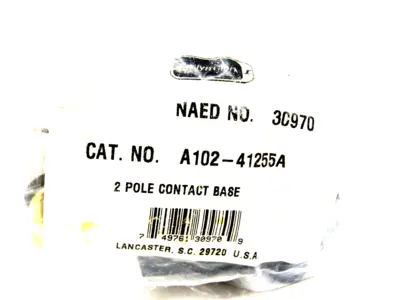 NEW JOSLYN CLARK A102-41255A 2 POLE CONTACT BASE A10241255A