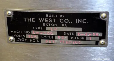 Used WEST LW Cappers Pharmaceutical - Crimp Illinois US | Aaron Equipment #86985