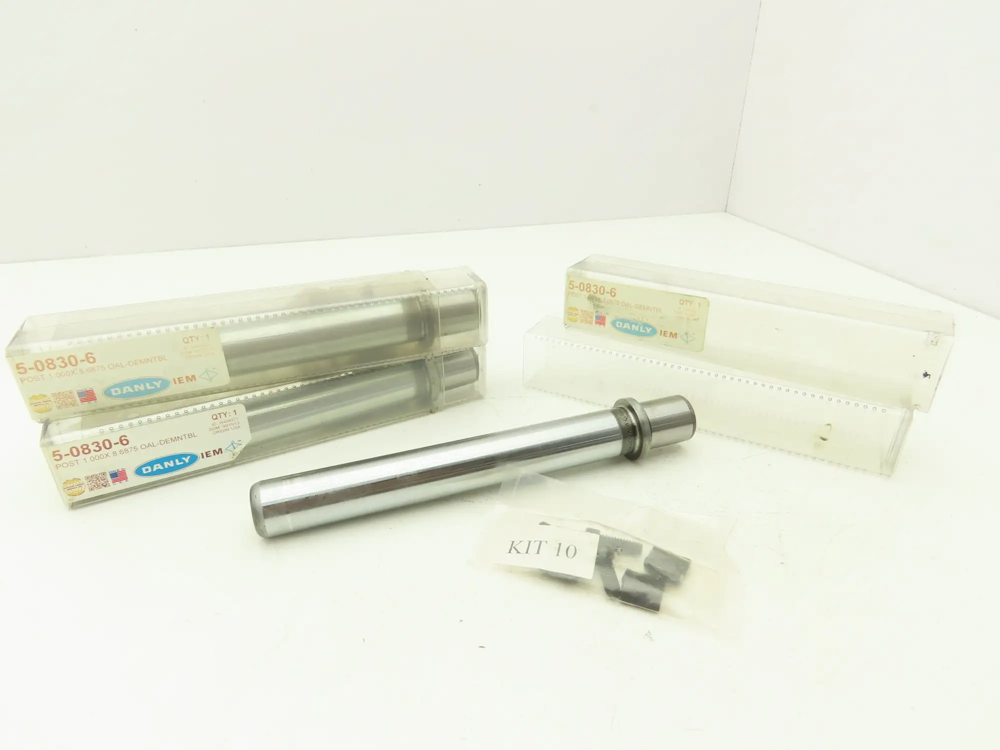 Danley IEM 5-0830-6 Demountable Guide Pin 1" x 8.6875" Precision Post Lot of 3