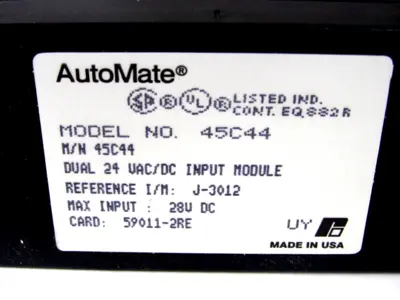 NEW RELIANCE ELECTRIC AUTOMATE 45C44 INPUT MODULE 24V 59011-2RE