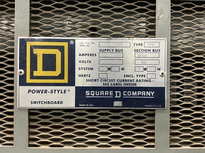 Used Square D 17-15638B Electrical Panels Ohio US | Equipment Recovery Corp. #1329654