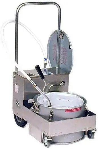55 lb. Fryer Oil Electric Filter Machine and Trolley