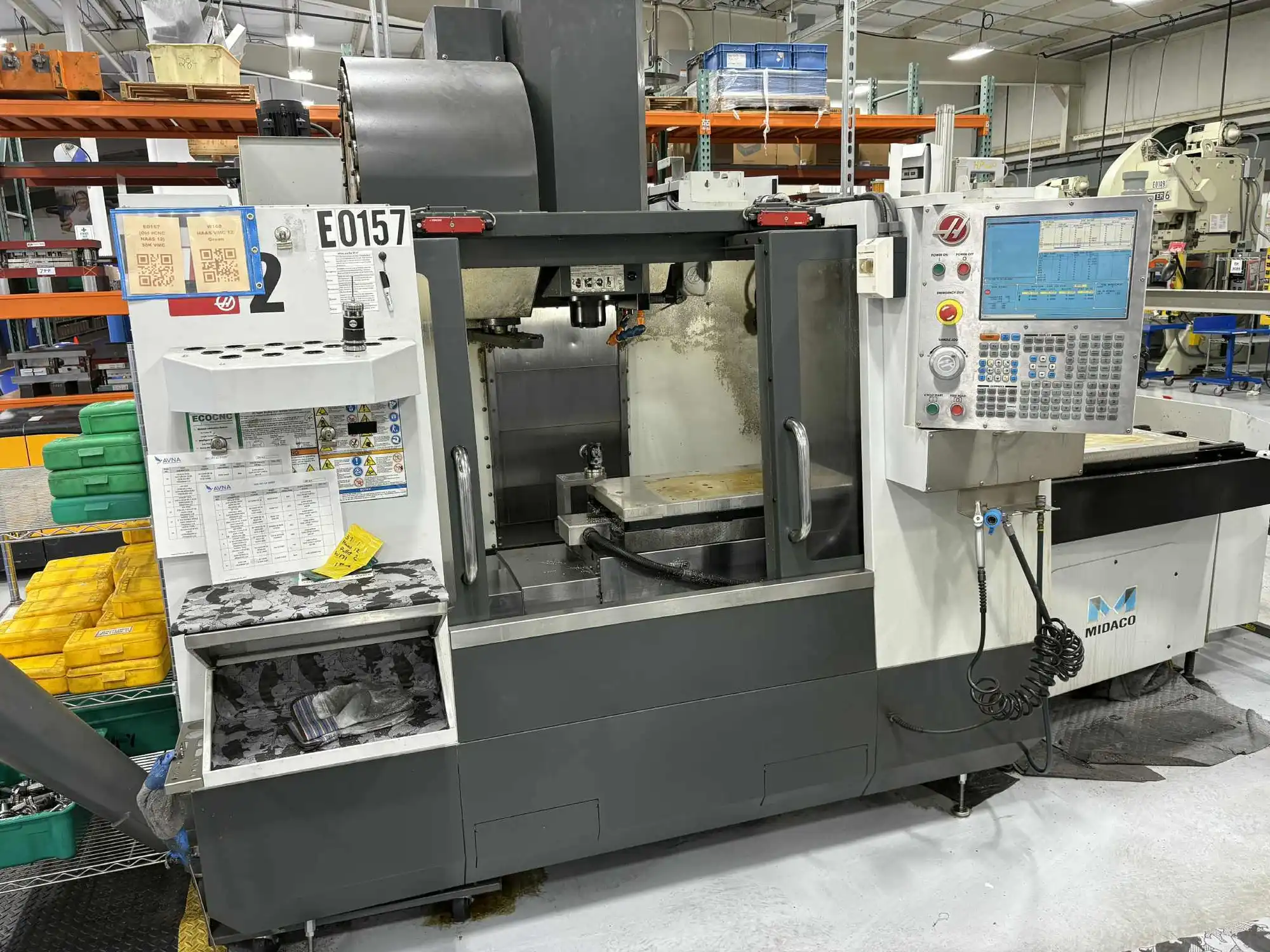 2011 HAAS VF-2 Vertical Machining Center 30K RPM Spindle w/ Midaco Pllt Chgr