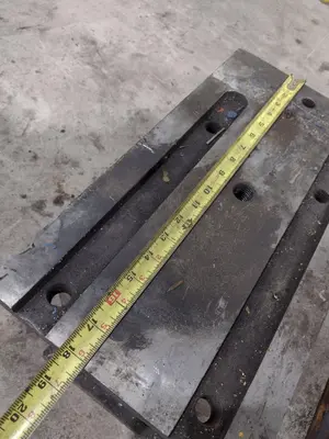 18" X  10" X 15" HIGH STEEL PARALLELS, SET OF 2: STOCK #23741