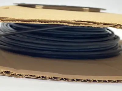 USED PARKER BLACK NYLON TUBING .106" ID 5/32" OD SHELFWARE LOT OF 60'