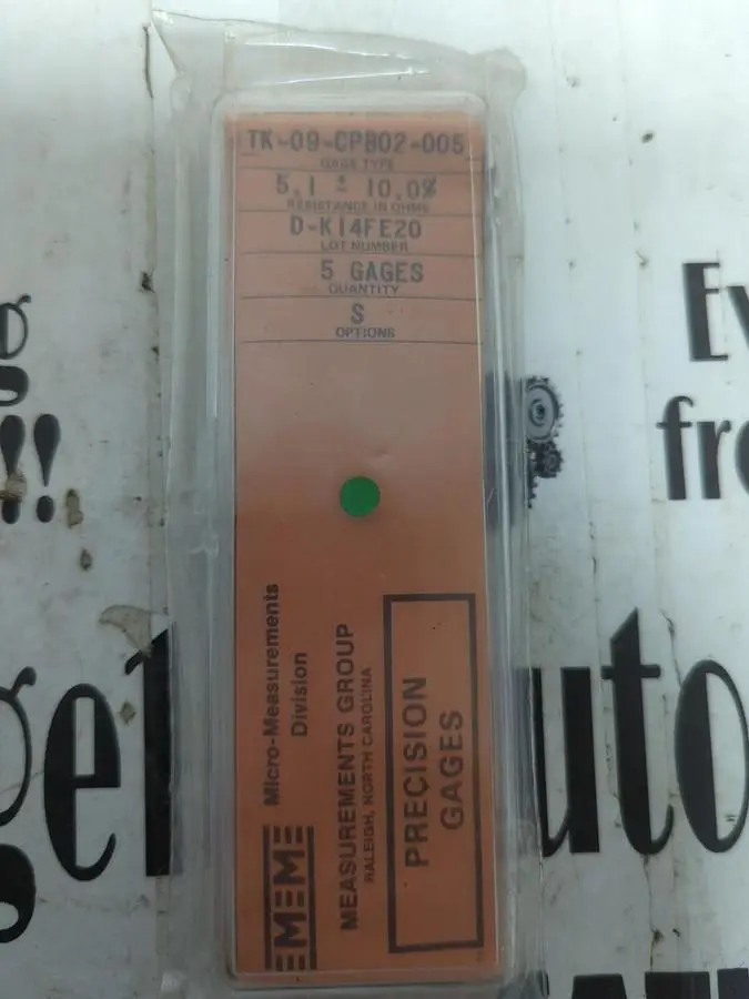 New | in-Stock MICRO-MEASUREMENTS TK-09-CPB02-005 Misc Electrical & Power Parts | Surplus Asset Holdings #1217212
