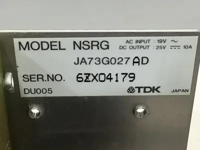 Used TDK NSRG JA73G027 Power Supplies Michigan US | Ideal Machinery #1261403