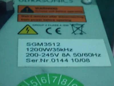 Used TELESONIC ULTRASONICS SGM3512 Ultrasonic Generators Ohio US | HGR 24 #801947