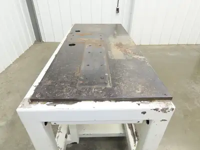 5/8" Steel Top Machine Base Welding Table Work Bench 51-3/4 x 22-1/2" Top 30" H