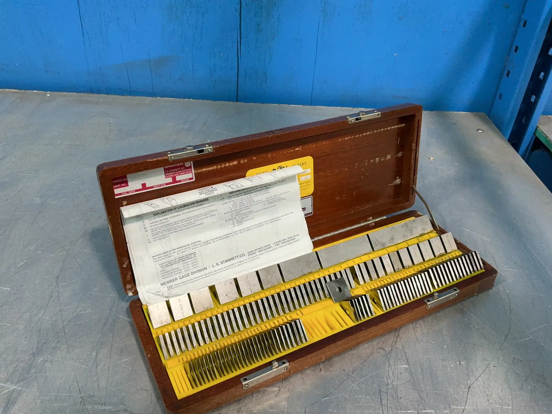 Used STARRETT 1223 Gage Blocks Ohio US | HGR 24 #1251173