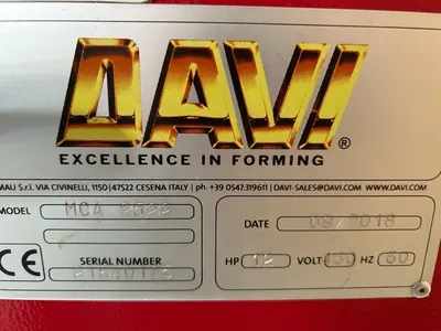 2018 DAVI MCA 2522 Plate Bending Rolls including Pinch | Machine Tool Emporium (12)
